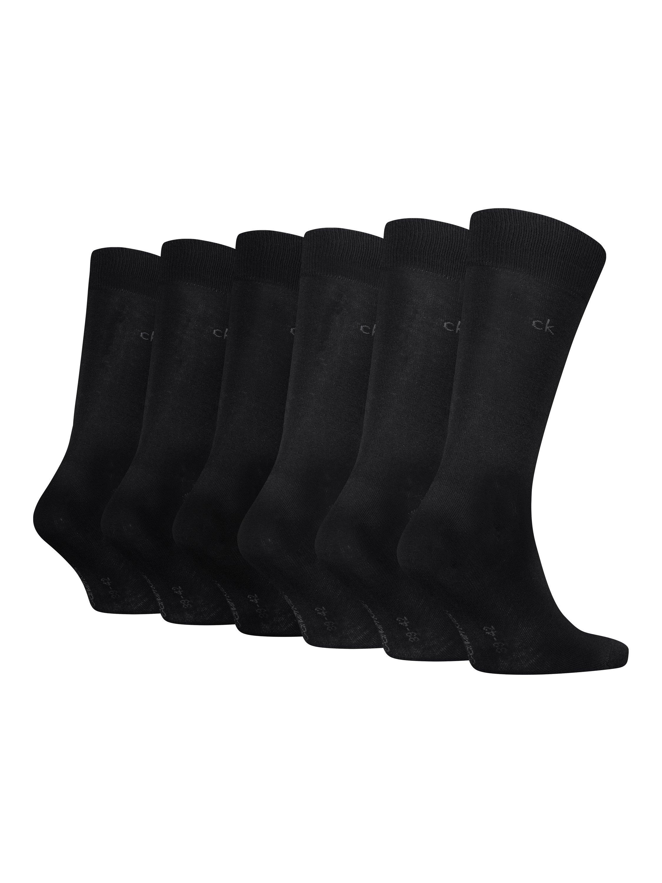 Product image 2 of 2, which shows Cavlin Klein Classic Socks, Pack of 6, Black, S-M