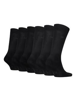 Cavlin Klein Classic Socks, Pack of 6, Black - view 2, Black
