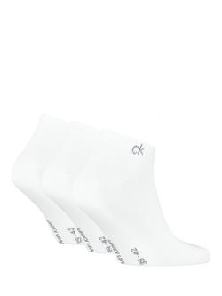 Calvin Klein Trainer Socks, Pack of 3 - view 2, White