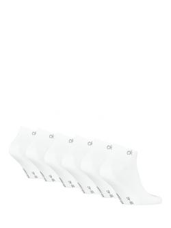Calvin Klein Trainer Socks, Pack of 6, White - view 2, White