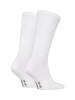 Calvin Klein Monogram Crew Socks, Pack of 2, White - view 2, White