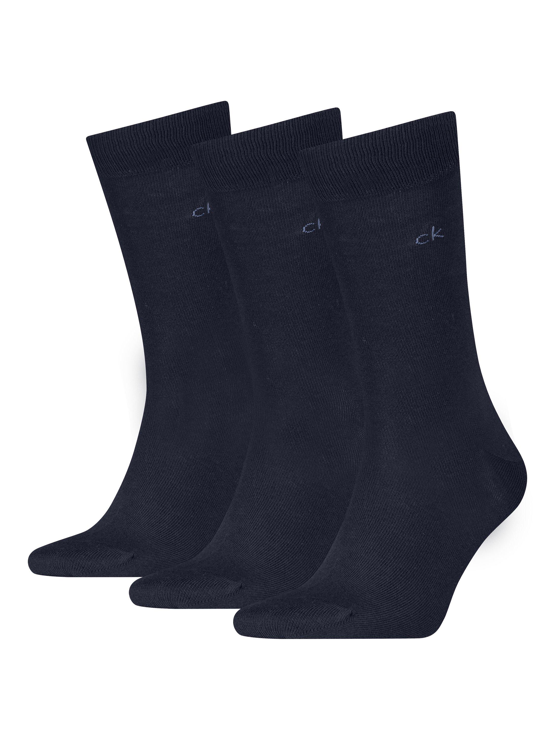 Product image 1 of 2, which shows Cavlin Klein Classic Socks, Pack of 3, Navy, S-M