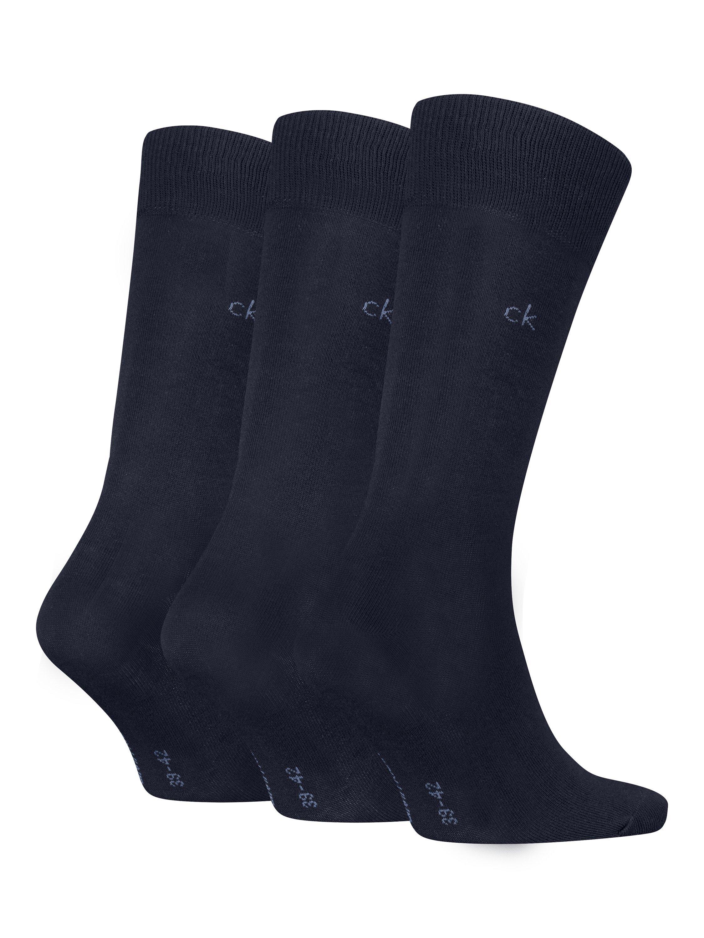 Product image 2 of 2, which shows Cavlin Klein Classic Socks, Pack of 3, Navy, S-M