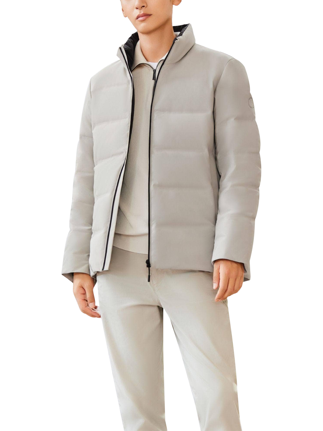 Product image 1 of 8, which shows Bosideng Classic Business Goose Down Jacket, Grey, S