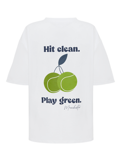 RATION.L R-Thrive Unisex Padel Cotton Blend T-Shirt, White