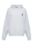 RATION.L R-Thrive Padel Cotton Blend Hoodie, Grey Marl