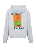 RATION.L R-Thrive Padel Cotton Blend Hoodie, Grey Marl