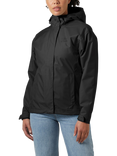 Helly Hansen Women's Seven J Waterproof Hooded Rain Jacket, Black