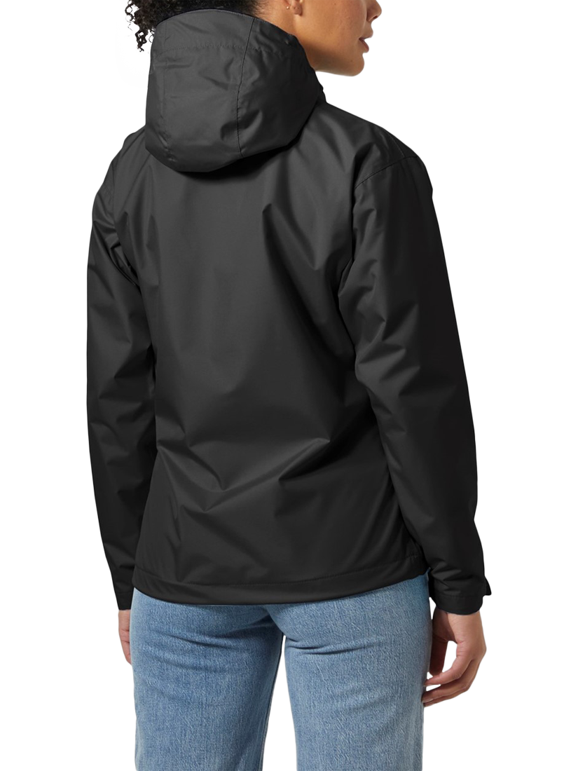 Product image 2 of 4, which shows Helly Hansen Women's Seven J Waterproof Hooded Rain Jacket, Black, S