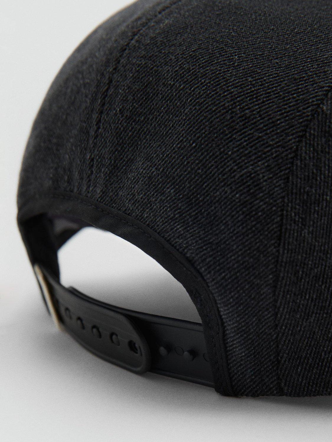 Product image 3 of 5, which shows Mango Kids' Cotton Baseball Cap, Black, M