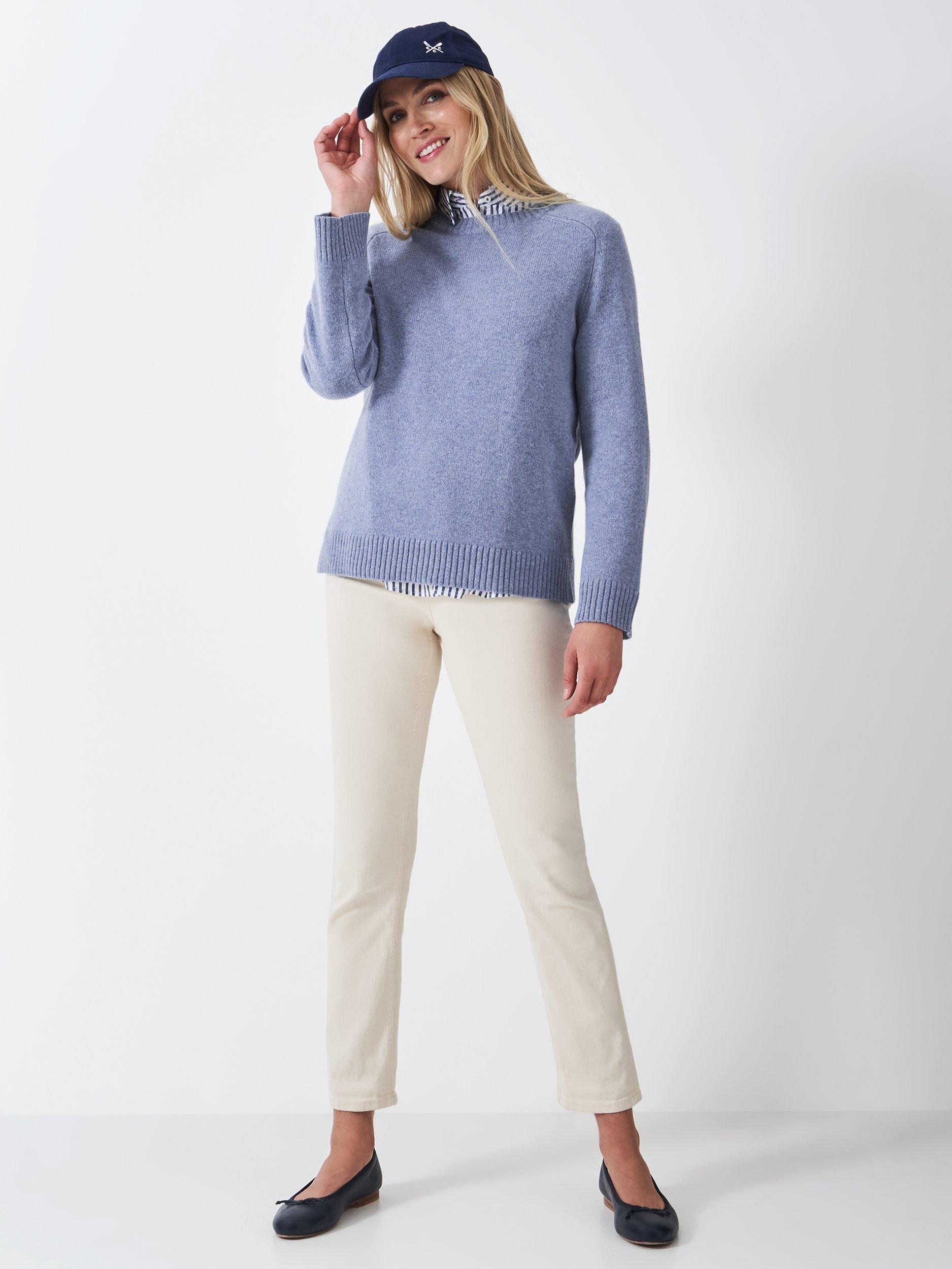 Product image 3 of 5, which shows Crew Clothing Harmony Jumper, Bright Blue, 10
