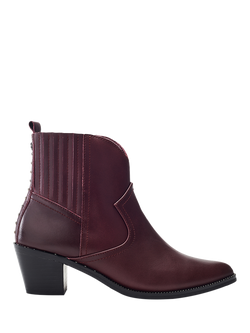 Moda in Pelle Anniee Almond Toe Boots, Burgundy