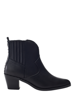 Moda in Pelle Anniee Almond Toe Boots, Black