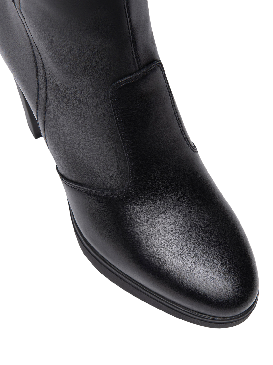 Product image 4 of 4, which shows NeroGiardini Alassio Leather Knee High Heel Boots, Black, 2