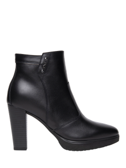 NeroGiardini Amalfi Leather Ankle Boots, Black