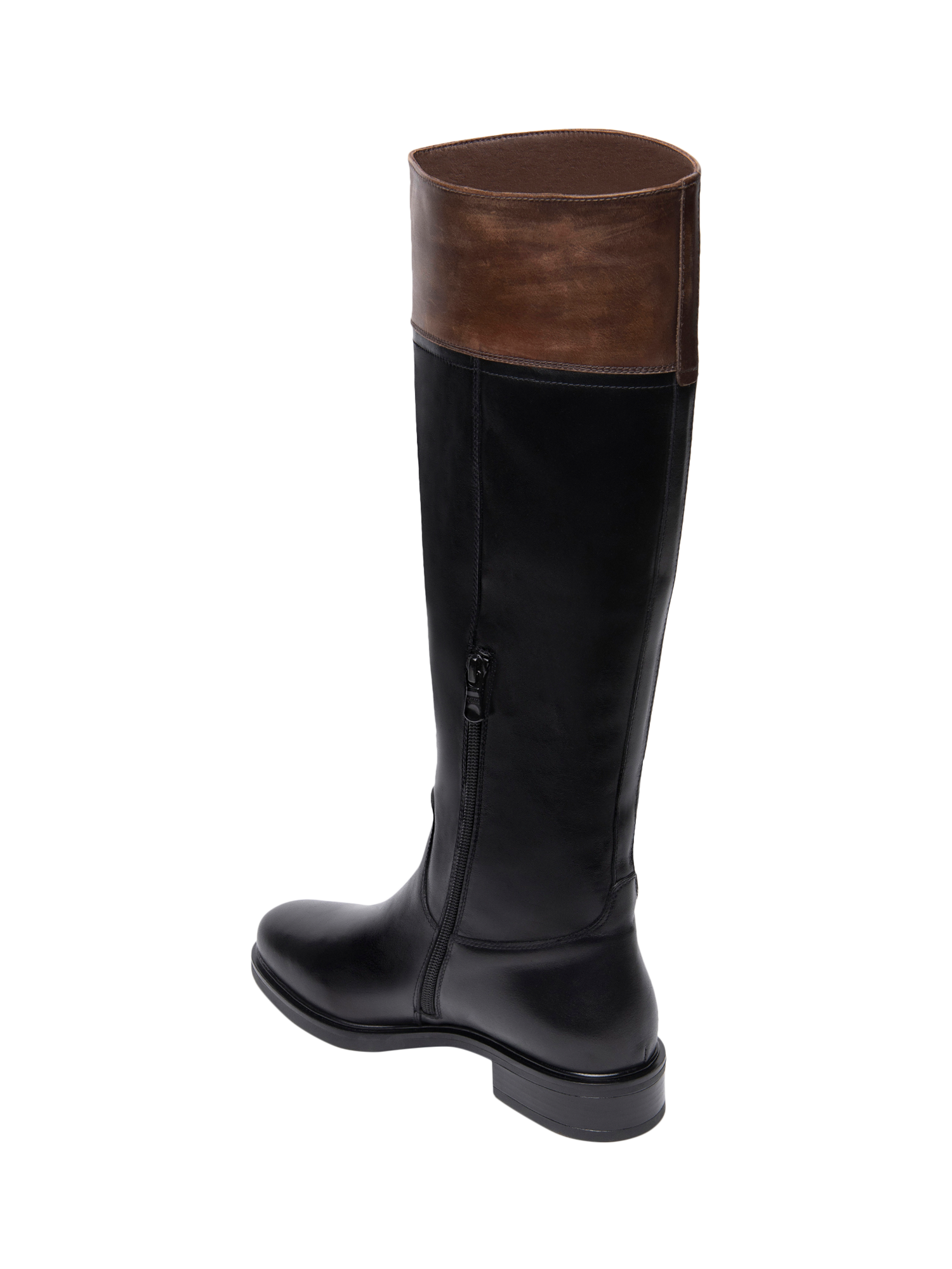 Product image 3 of 5, which shows NeroGiardini Aurano Leather Riding Knee High Boots, Black, 3