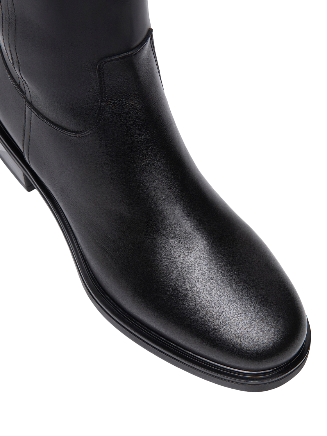 Product image 4 of 5, which shows NeroGiardini Aurano Leather Riding Knee High Boots, Black, 3