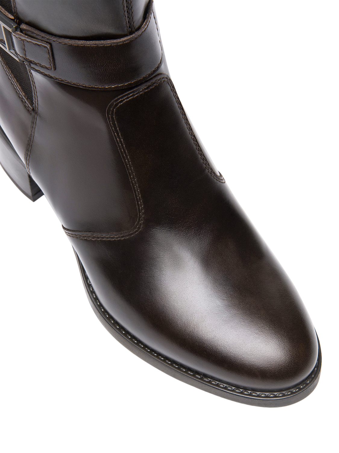 Product image 4 of 5, which shows NeroGiardini Benevento Leather Knee High Boots, Dark Brown, 2