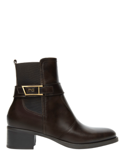 NeroGiardini Brindisi Leather Ankle Boots, Brown