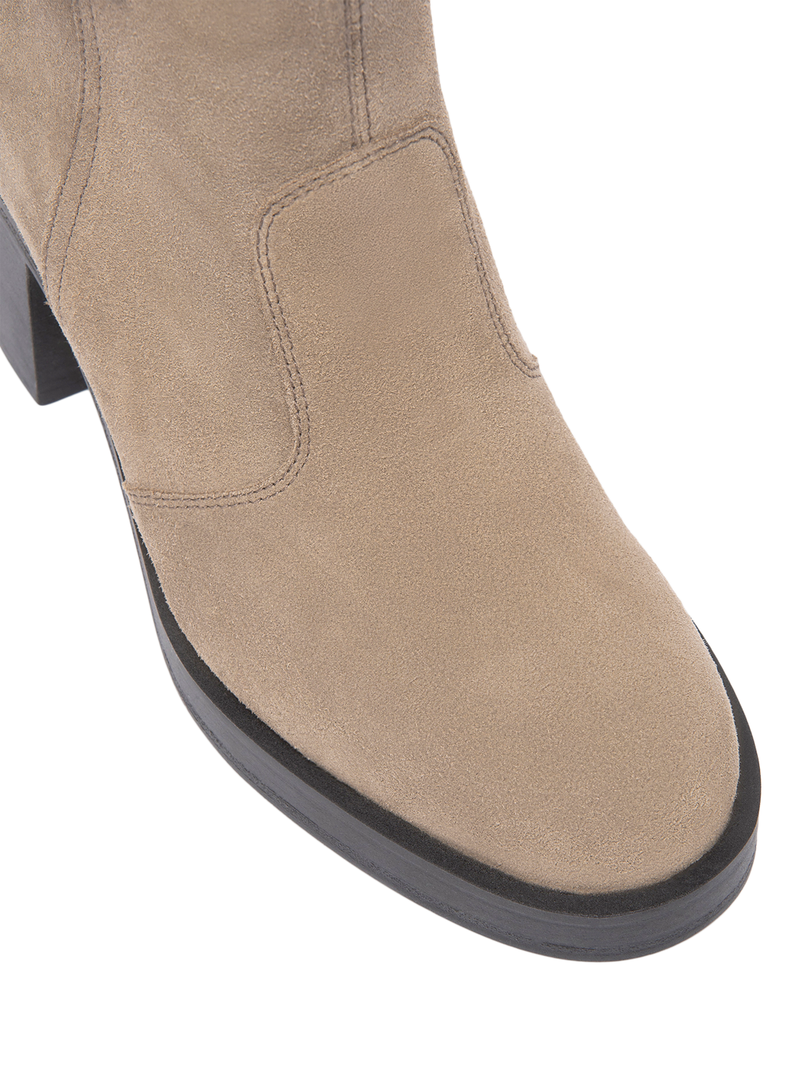 Product image 4 of 11, which shows NeroGiardini Cartagena Suede Poll-On Ankle Boots, Biege, 8