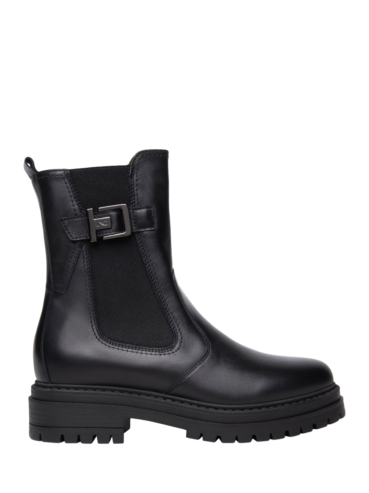 Product image 1 of 5, which shows NeroGiardini Fossa Leather Chelsea Boots, Black, 2