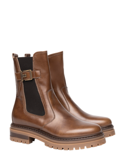 NeroGiardini Fossa Leather Chelsea Boots - view 2, Brown