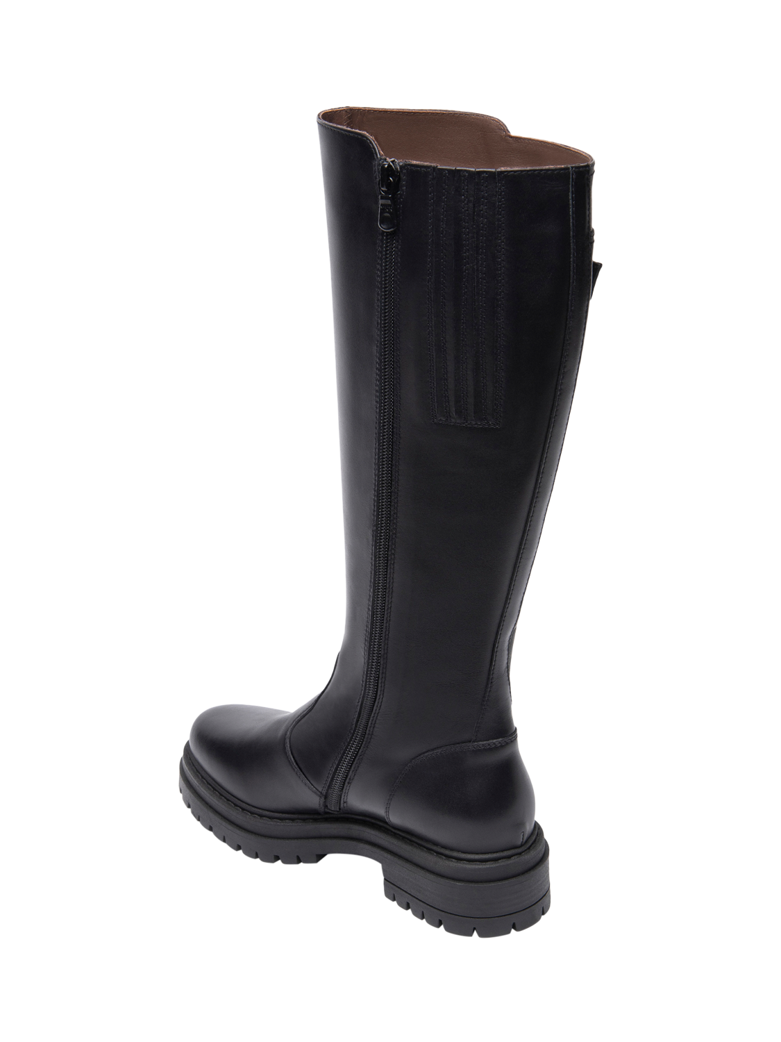 Product image 3 of 5, which shows NeroGiardini Foza Leather Knee High Tall Boots, Black, 2