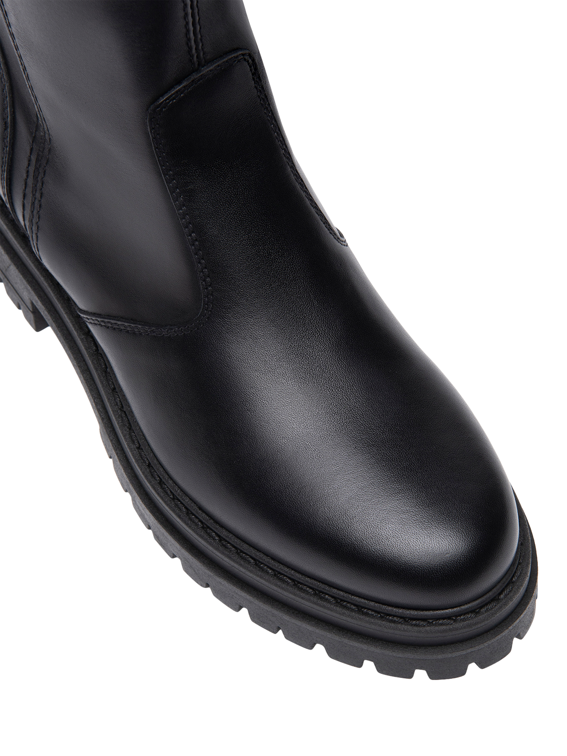 Product image 4 of 5, which shows NeroGiardini Foza Leather Knee High Tall Boots, Black, 2