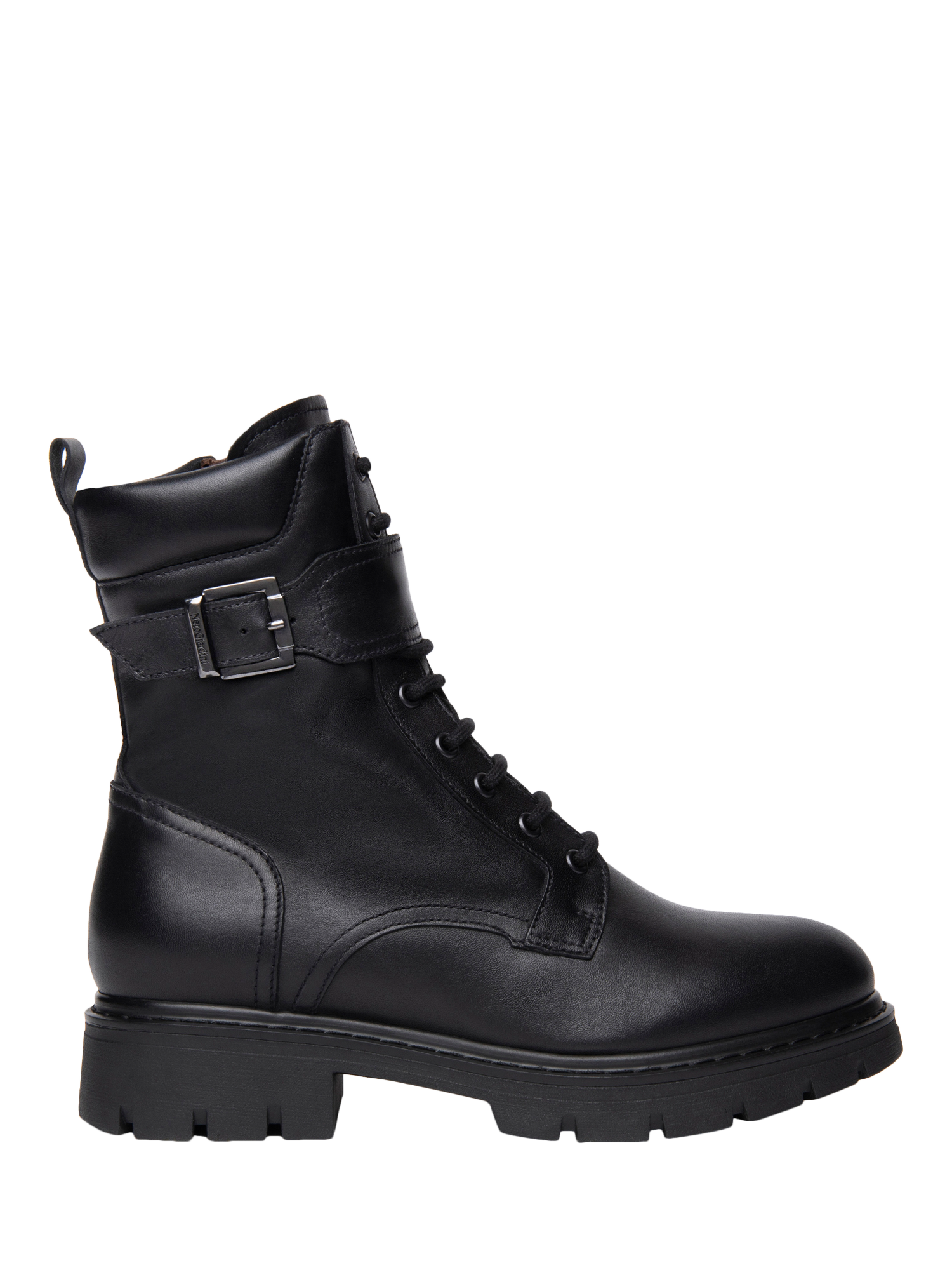 Product image 1 of 4, which shows NeroGiardini Ofena Leather Biker Boots, Black, 2