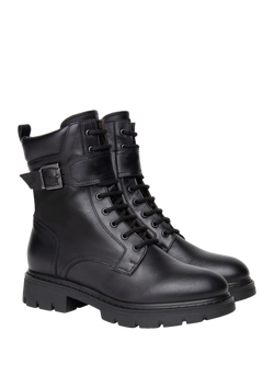 NeroGiardini Ofena Leather Biker Boots - view 2, Black
