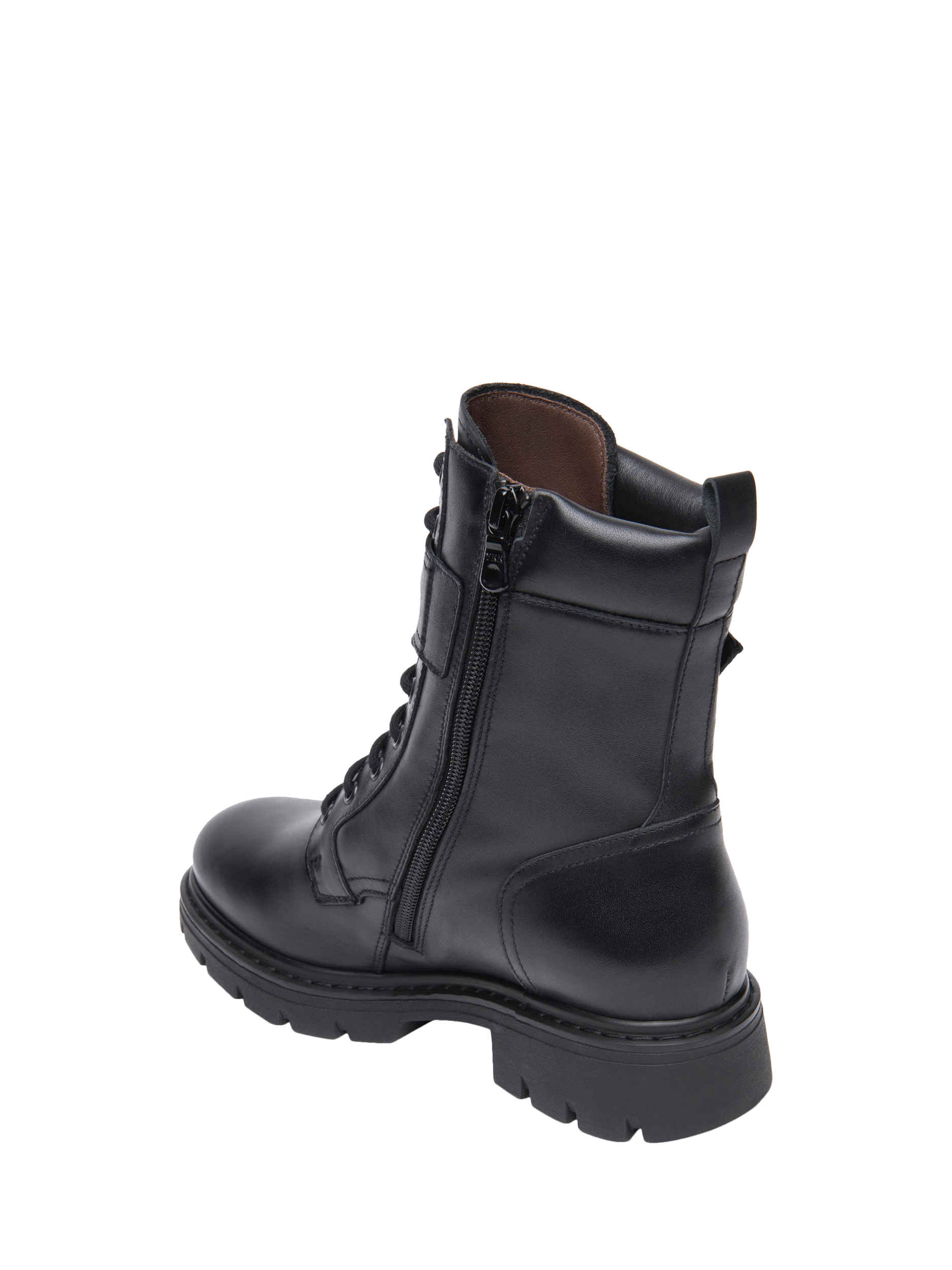 Product image 3 of 4, which shows NeroGiardini Ofena Leather Biker Boots, Black, 2