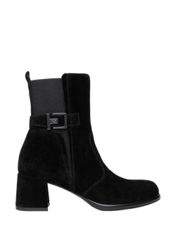 NeroGiardini Romana Suede Ankle Boots, Black