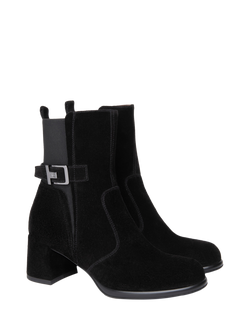 NeroGiardini Romana Suede Ankle Boots - view 2, Black