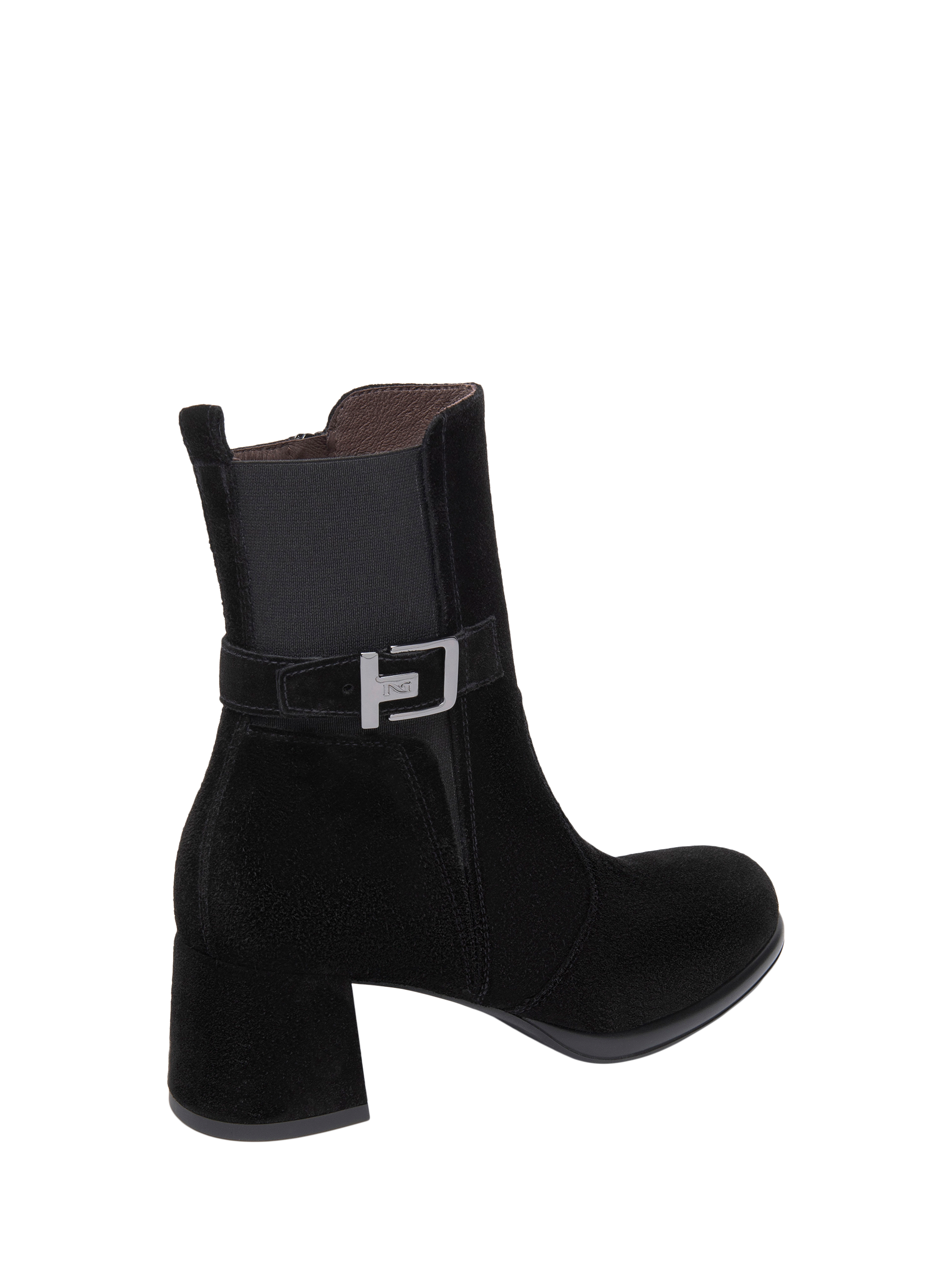 Product image 3 of 4, which shows NeroGiardini Romana Suede Ankle Boots, Black, 5