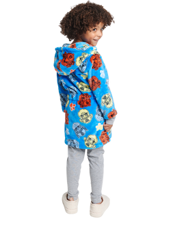 Brand Threads Kids' Paw Patrol Hooded Robe, Blue/Multi - view 2, Blue/Multi