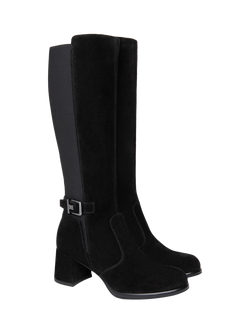 NeroGiardini Rovereto Suede Knee High Boots - view 2, Black