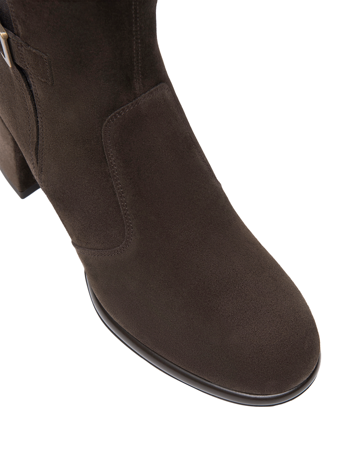 Product image 4 of 4, which shows NeroGiardini Rovereto Suede Knee High Boots, Brown, 5