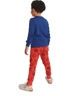 Brand Threads Kids' Cotton Marvel Pyjama Set, Multi - view 2, Multi