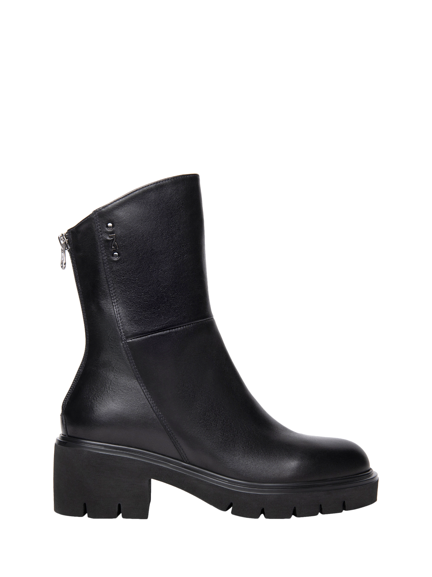 Product image 1 of 5, which shows NeroGiardini Urbana Leather Ankle Boots, Black, 2
