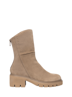 NeroGiardini Urbana Suede Ankle Boots, Biege