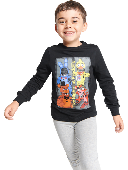 Brand Threads Kids' Five Nights at Freddy's Pyjama Set, Multi, Multi