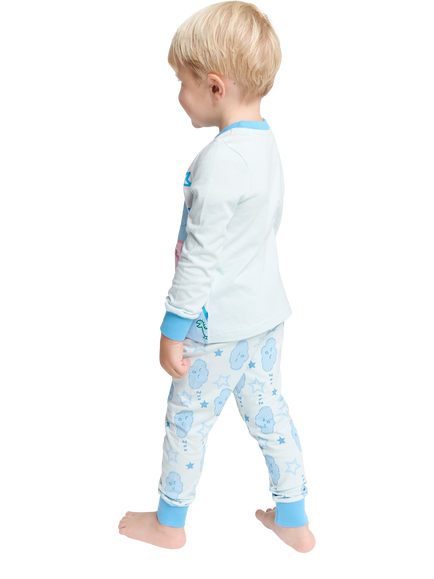 Brand Threads Kids' Cotton Peppa Pig George Pyjama Set, Blue/Multi - view 2, Blue/Multi