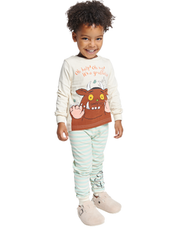 Brand Threads Kids' Cotton Gruffalo Pyjama Set, Multi, Multi