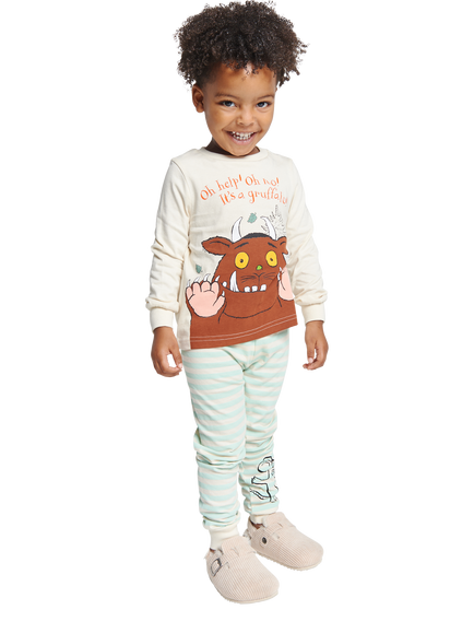 Brand Threads Kids' Cotton Gruffalo Pyjama Set, Multi, Multi
