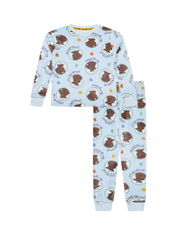 Brand Threads Kids' Gruffalo Divine Fleece Pyjama Set, Multi, Multi