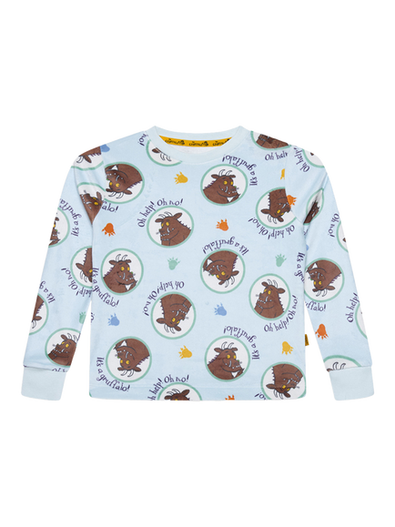 Brand Threads Kids' Gruffalo Divine Fleece Pyjama Set, Multi - view 2, Multi
