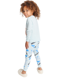 Brand Threads Kids' Cotton Hey Duggee Pyjama Set, Blue/Multi - view 2, Blue/Multi