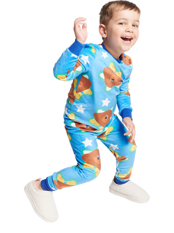Brand Threads Kids' Hey Duggee Divine Fleece Pyjama Set, Blue, Blue