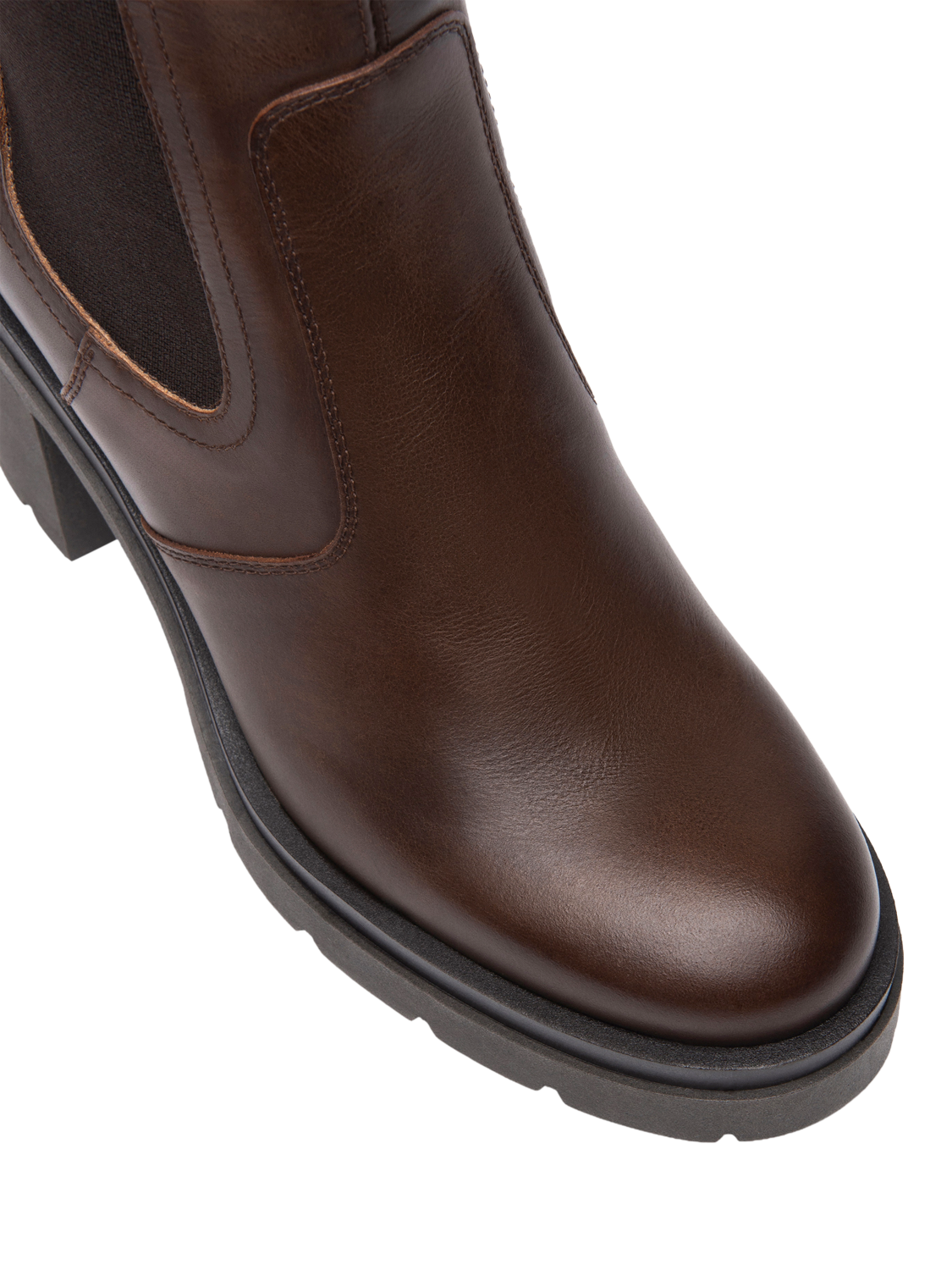 Product image 4 of 4, which shows NeroGiardini Varzo Leather Combat Boots, Dark Brown, 8