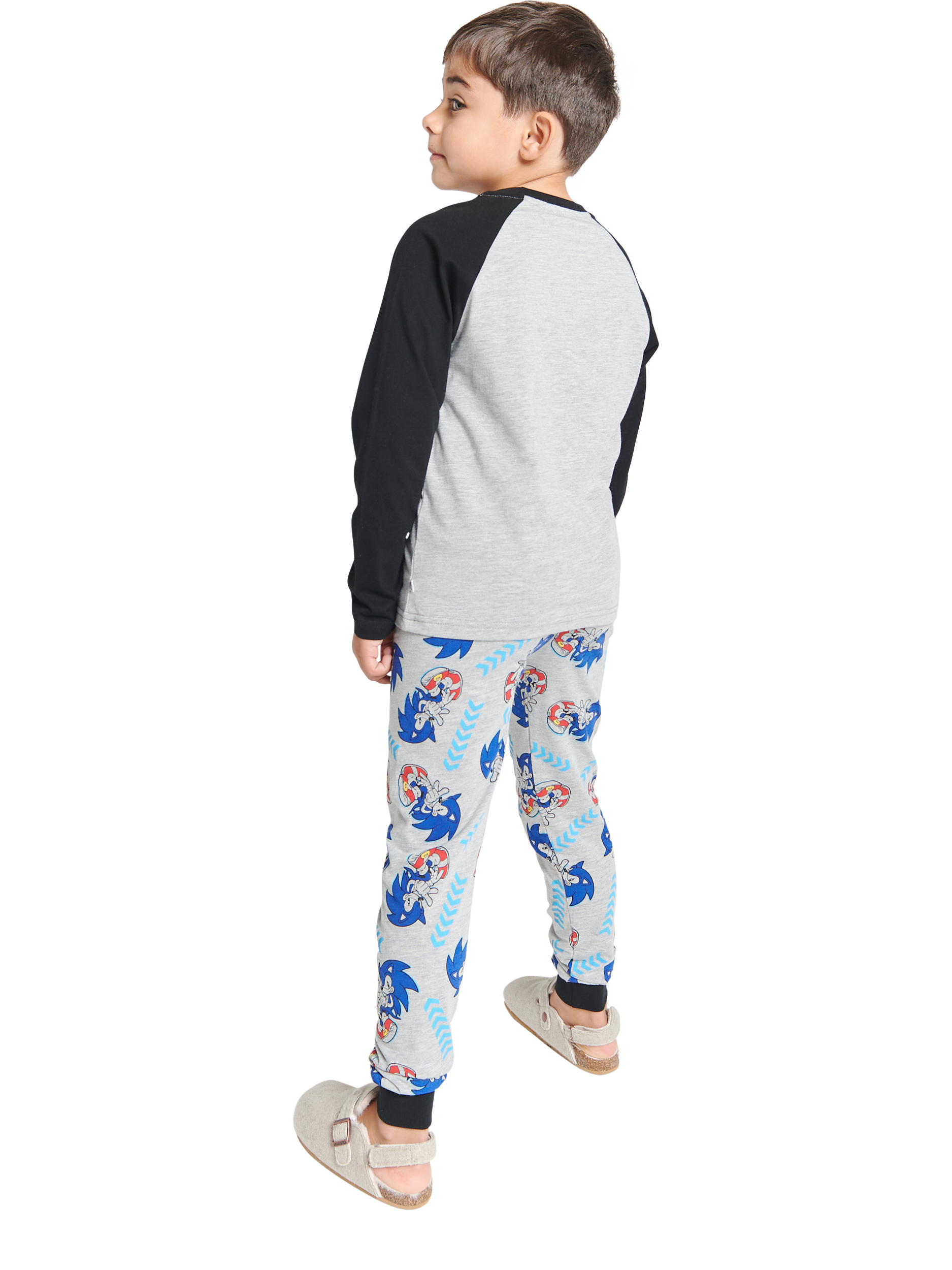 Product image 2 of 2, which shows Brand Threads Kids' Sonic The Hedgehog Pyjamas, Multi, 4-5 years